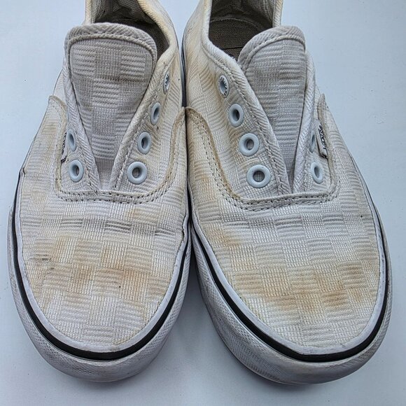 Vans Authentic Womens Size 6 White Platform Shoes Casual Walking Skateboarding - Picture 10 of 13